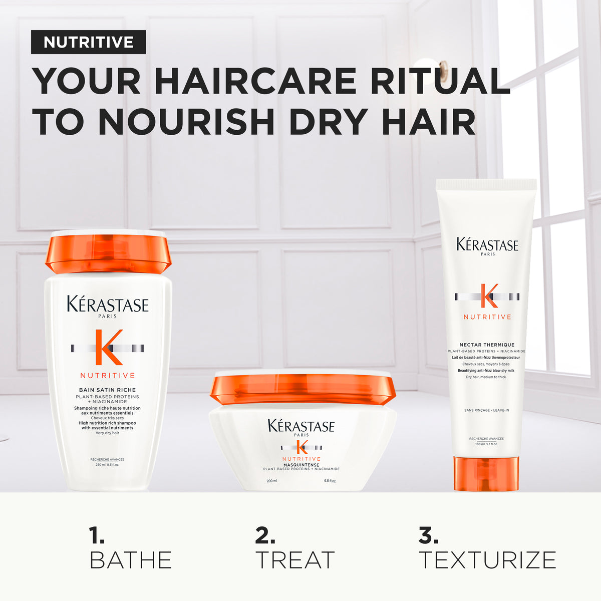 KERASTASE - NUTRITIVE NOURISHING HAIRCARE ROUTINE HOLIDAY GIFT PACK